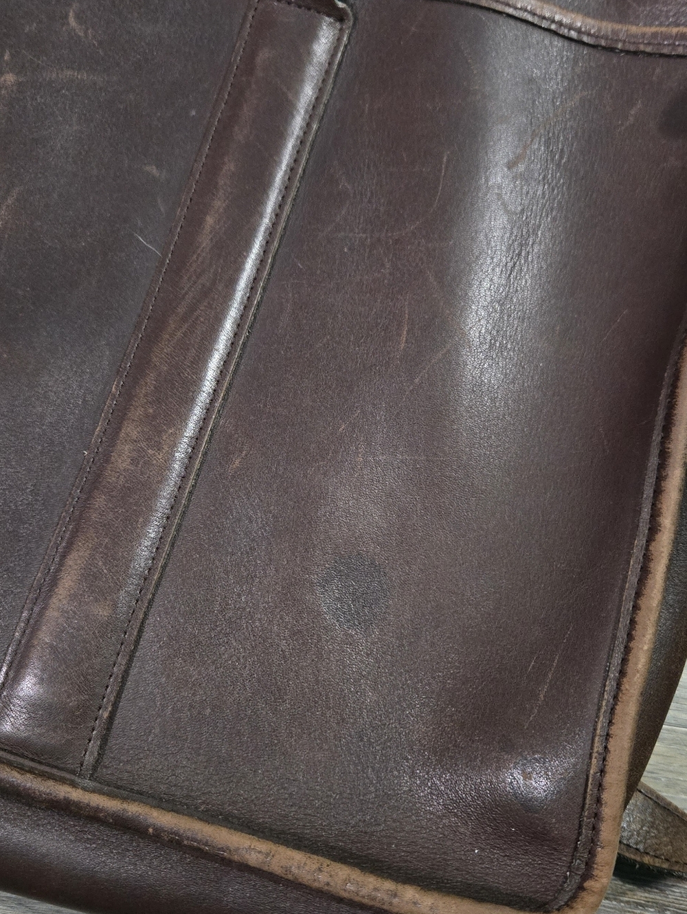 Vintage 1998 Coach Embassy Briefcase 5296 Brown Leather Laptop Bag - Made in USA - Picture 3 of 13